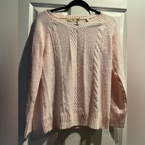 Faded Glory Light Pink Knit Top Cotton Blend Sweater Sz 4:6
